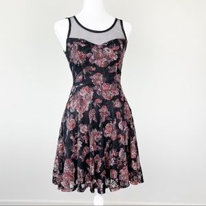 American Rag Floral Dress Mesh XS